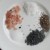 pink, white sea, porcini, black, table salt
