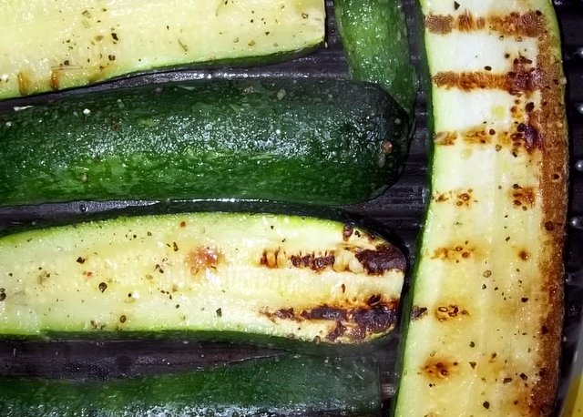 Grilled zucchini